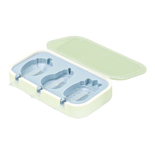Fruit Design Silicone Ice Lolly Popsicle Mold with 6 Sticks