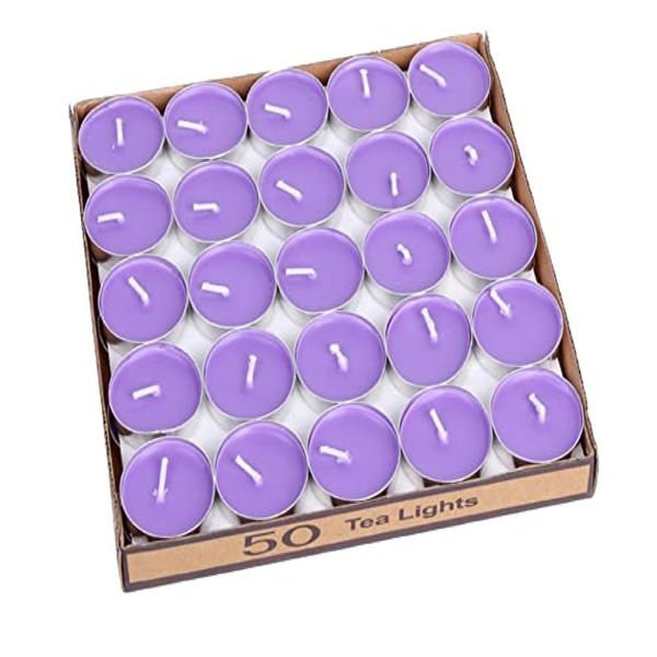 50 Piece Purple Tealight Candles