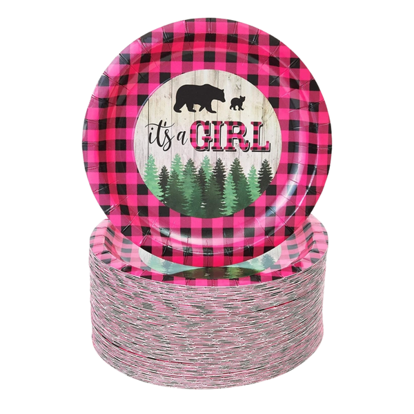 Its a Girl Mini Paper Plates - 80PCS