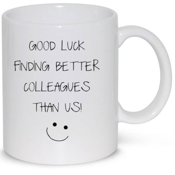 Good Luck Coworker Colleague Gift Coffee Mug (11Oz Standard Size)