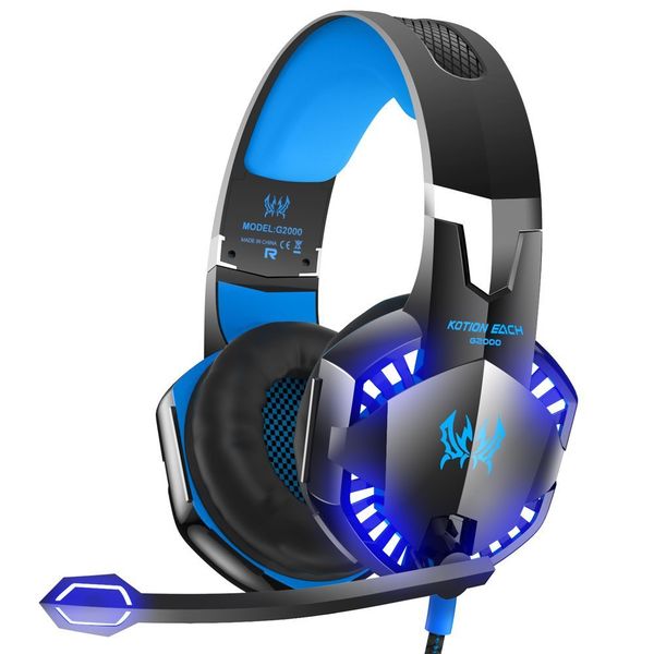Gaming Headphones with Mic &amp; LED- G2000 Gaming Headset, Pro Headsets
