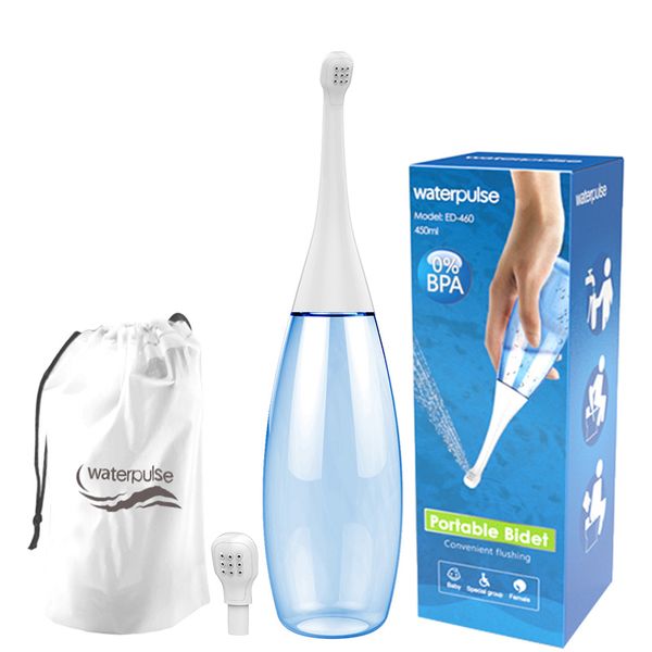 Waterpulse Portable Bidet - Perineal Bottle - Peri Bottle Sky Blue 450ml