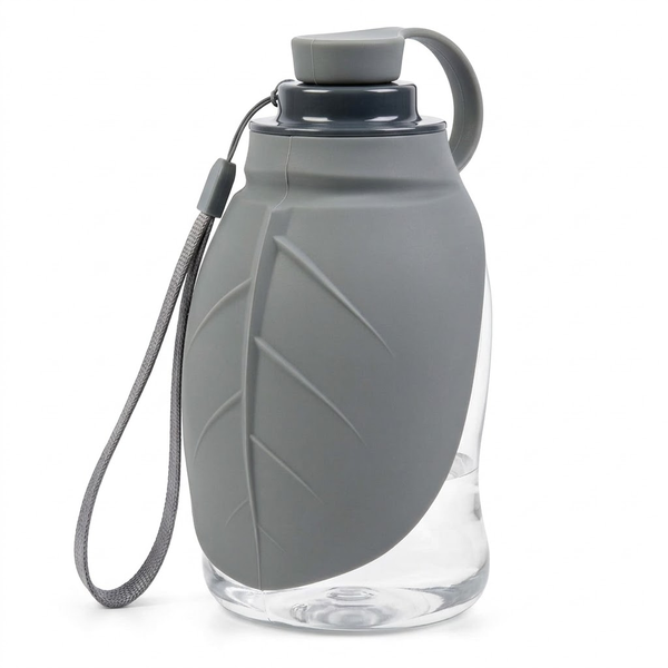 Portable Dog Water Bottle with Foldable Bowl for Walking and Travel