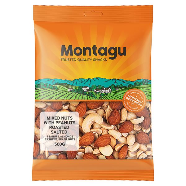 Montagu Mixed Nuts Roasted &amp; Salted with Peanuts 500g