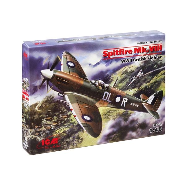 ICM48067 1/48 Spitfire Mk VIII WWII British Plastic Kit