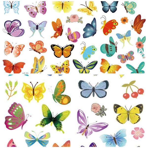 Kids Tattoos Cartoon Range - Butterfly World