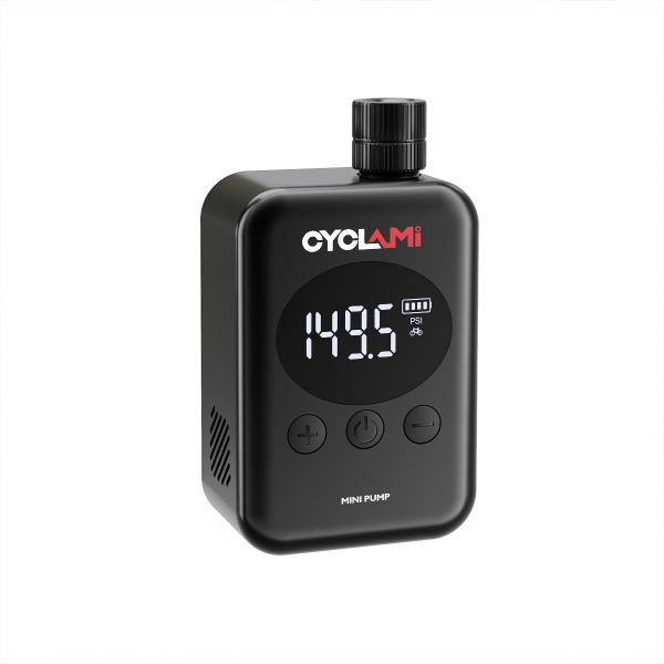 Cyclami Electric Mini Air Pump - High Pressure 150 PSI for MTB &amp; Road -157g