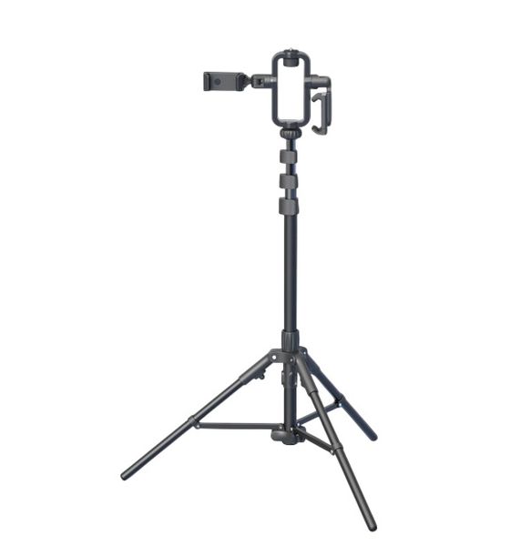PM-201 1.9M Tripod Stand With 2 in 1 Phone Holder