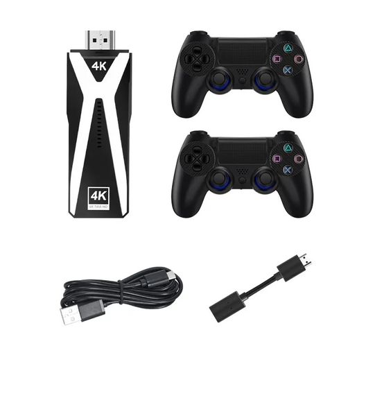 ANDROID TV stick with +10000 retro in built games (incl. 2 controllers)