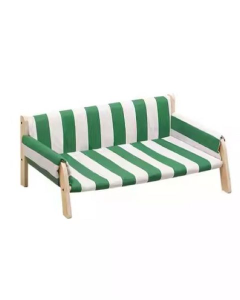 Mewoofun Striped Wooden Pet Sofa