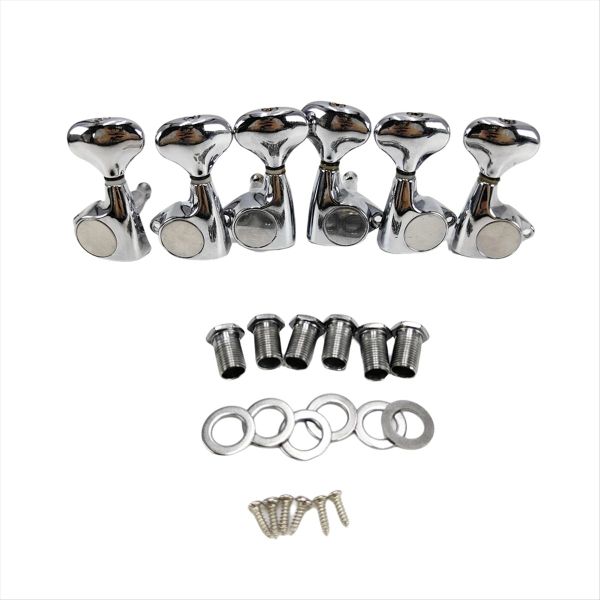 Tuners Machine Heads for Acoustic Electric Guitar Silver