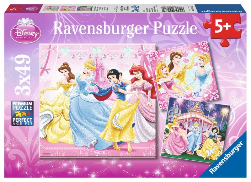 Ravensburger Disney Princess Snow White and Friends - 3 x 49 Piece Puzzles