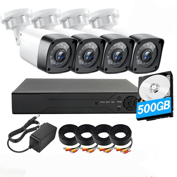 AHD CCTV Direct +500GB HDD+4 cctv camera+Full Kit Perfect security