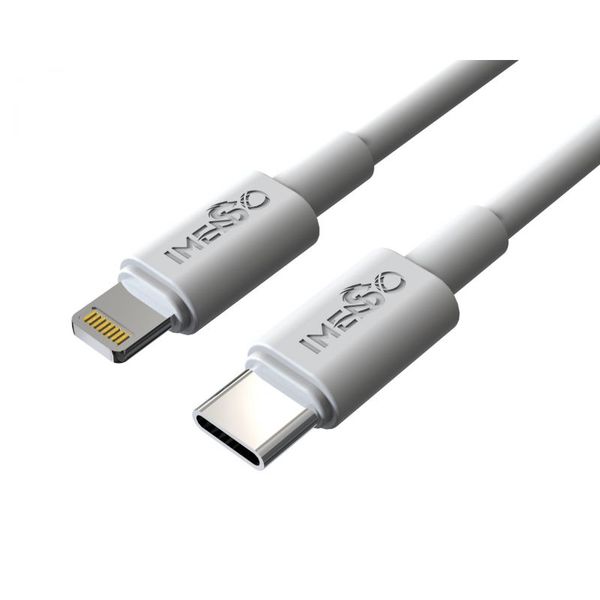 IMENSO Lightning to Type-C Data and Charging Cable - iPhone - White