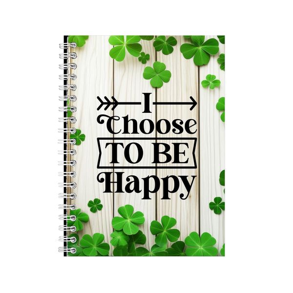 Happy A5 Notebook Spiral Lined Motivational Saying Graphic Notepad Gift 154