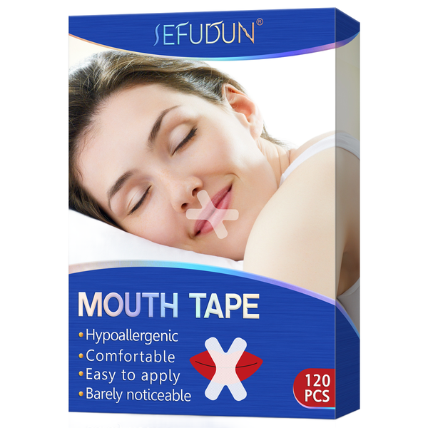 Sefudun X-Shaped Mouth Patch for Sleeping and Snoring Prevention-120Piece