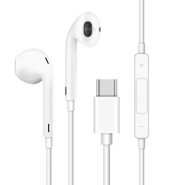 Type-C Earphones / With Microphone-White