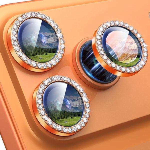 Rhinestone Camera Lens Protectors Compatible with iPhone 17 Pro/17 Pro Max