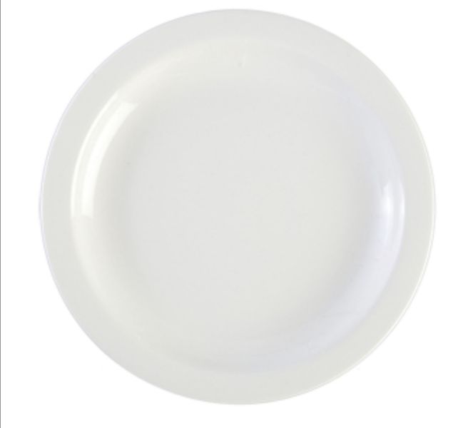 Plates 6pc Porcelain Narrow Rimmed Blanco - Continental China