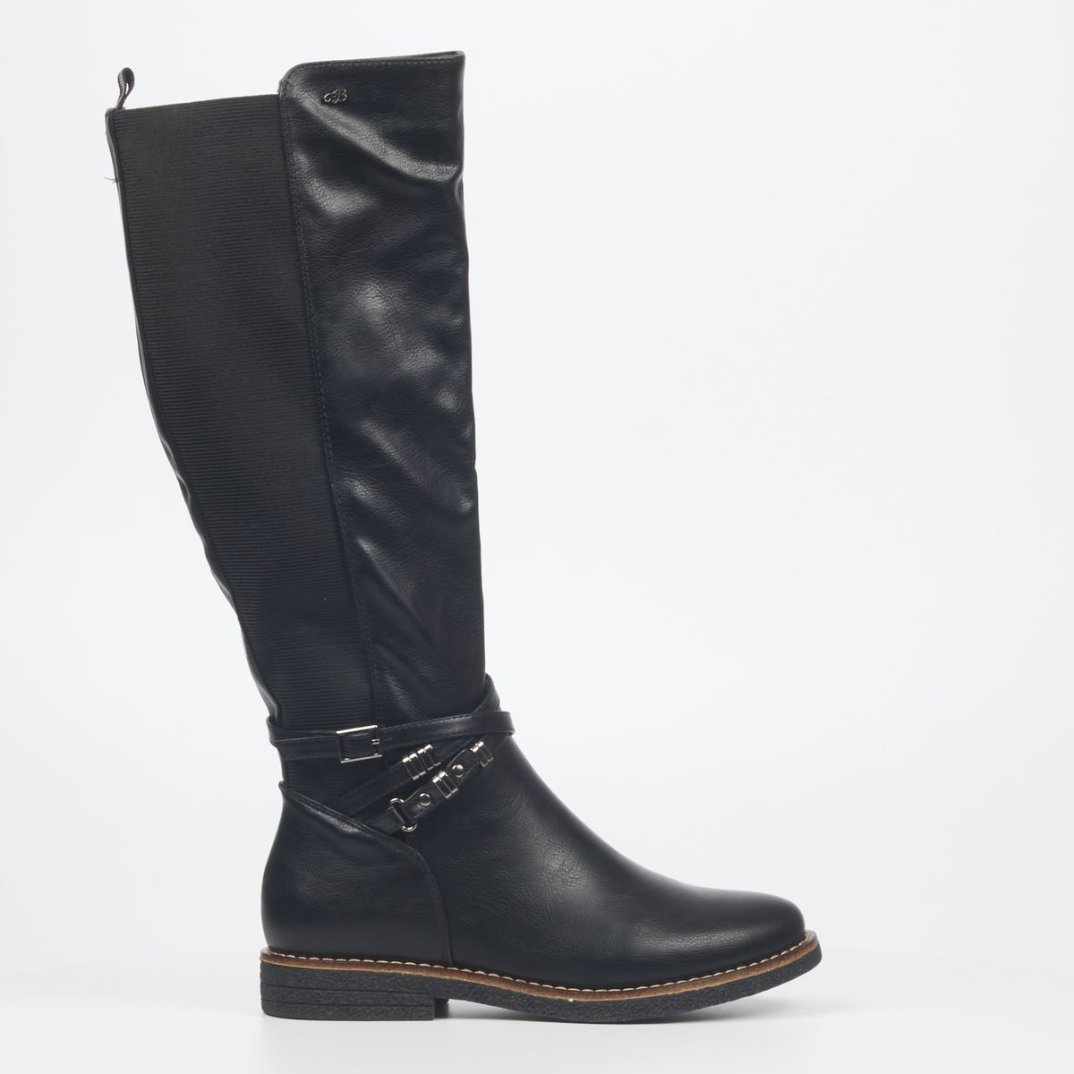 Miss Black Women Black Round Toe TPR Sole Boots | Shop Today. Get it ...