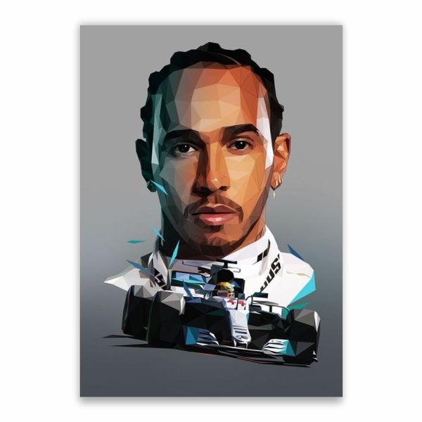 Lewis Hamilton F1 Poster - A1