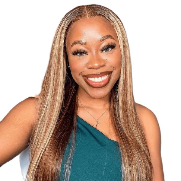 Human Hair Wig 13x4 Lace Front 4/27# Straight