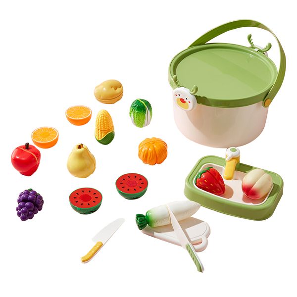 KUB Cutting Fruit &amp; Veggies Kitchen Educational Gift Set - 16-Piece