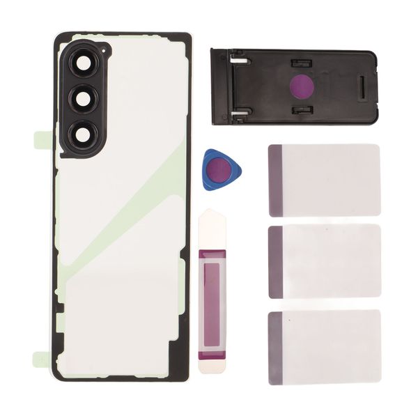 Z Fold 5 Clear Back Glass Black w/Tools