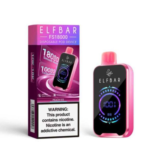ELFBAR FS18000 Disposable Pod Device - Peach Ice