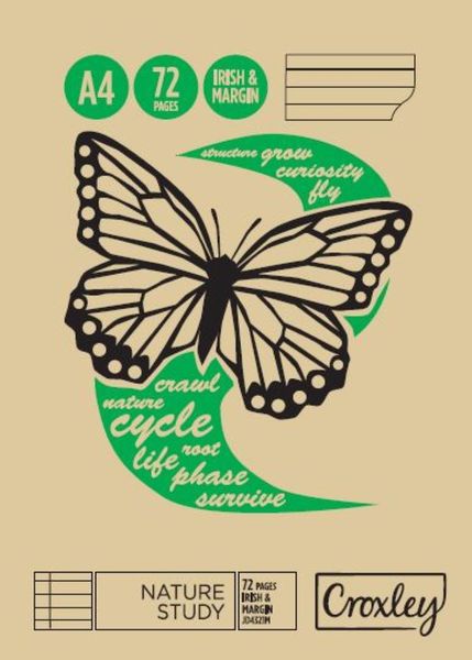 Croxley JD432 I&amp;M 72 Page Nature Study A4 Softcover Book (Pack of 10)