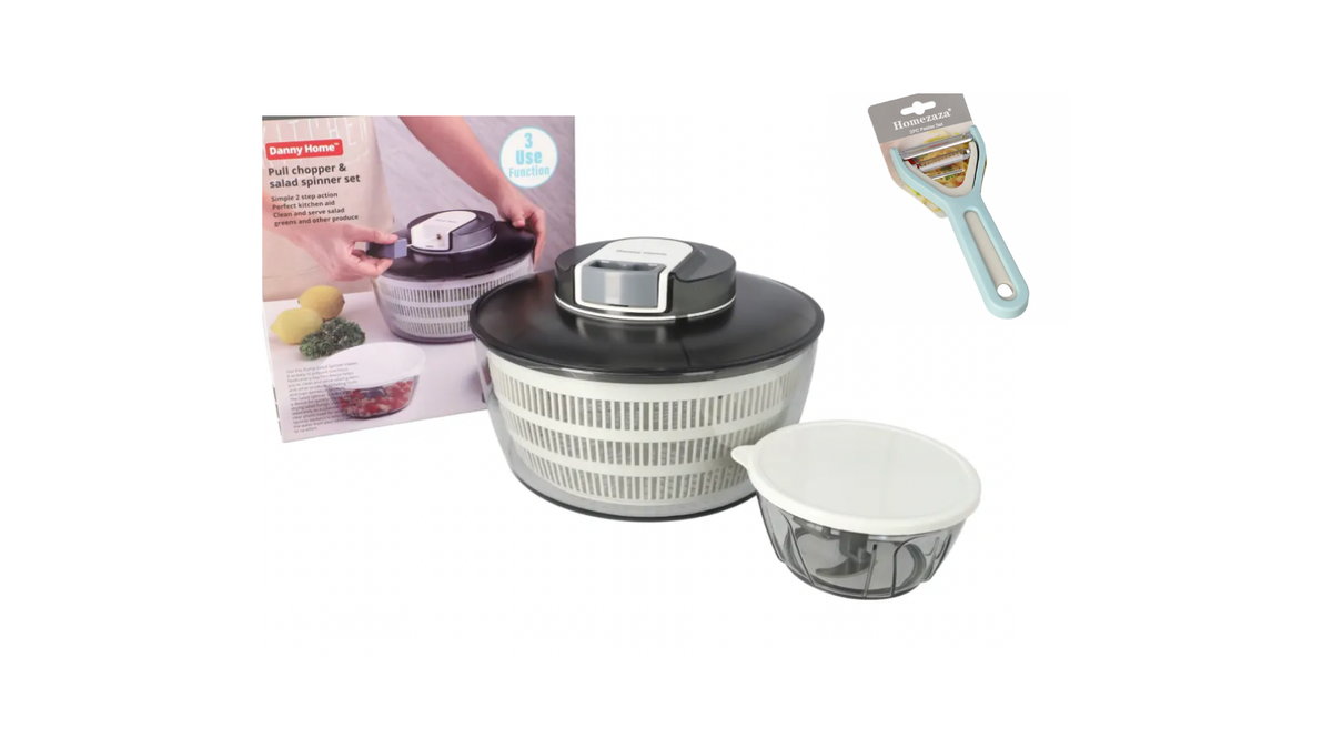 Salad Spinner With Chopper ,Bowl And Potato Peeler Set Of 2 Buy