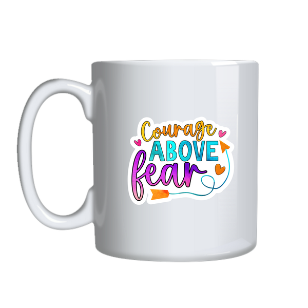 Courage Coffee Mugs Trendy Positive Vibes Graphic Cup Birthday Present 032
