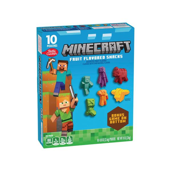 Betty Crocker Fruit Snacks Minecraft - Pack Of 10