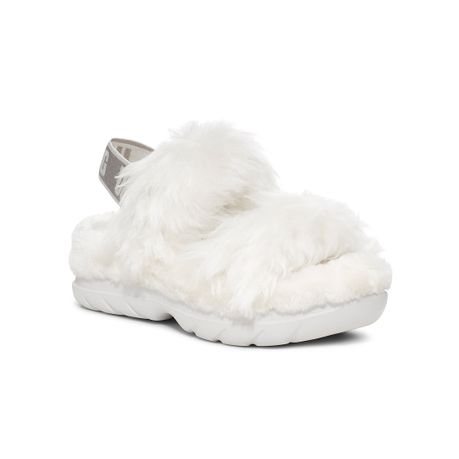 Fluffy white online uggs