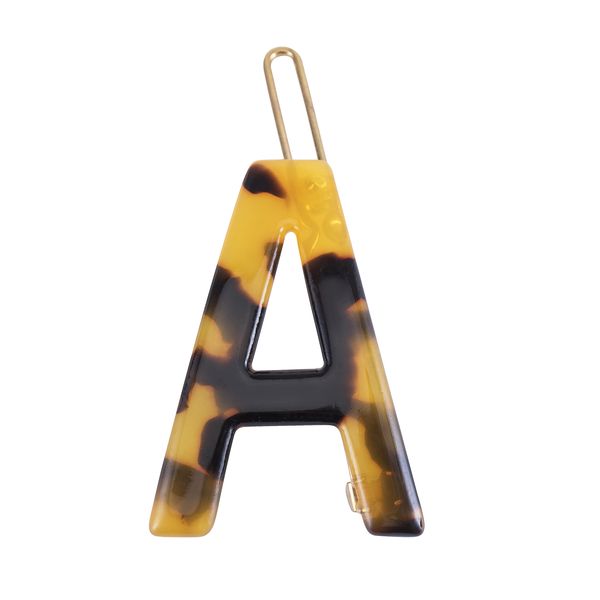 Nordik Beauty Personalized Tortoise Shell Initial Hair Clip - K