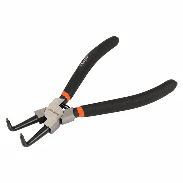Kendo Internal Circlip Plier with Bent Tip, 180 mm