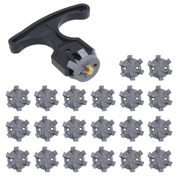 20Pcs Golf Shoe Spikes Replacements,Golf Shoe Cleats with Spanner
