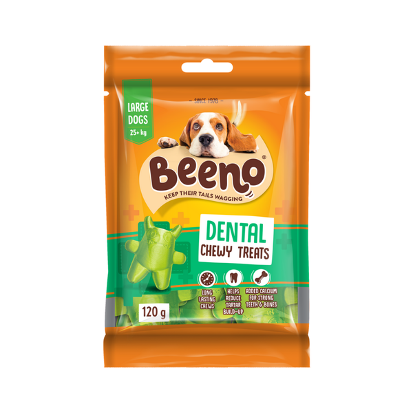 Beeno Dental Fun Chews Large Dog Treats 120g