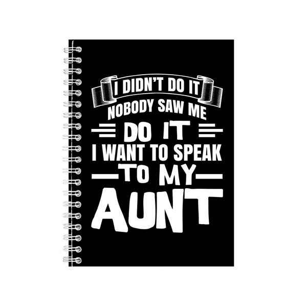 Aunt Notebook Aunty Gift Idea Writing Book Notepad Pad 22