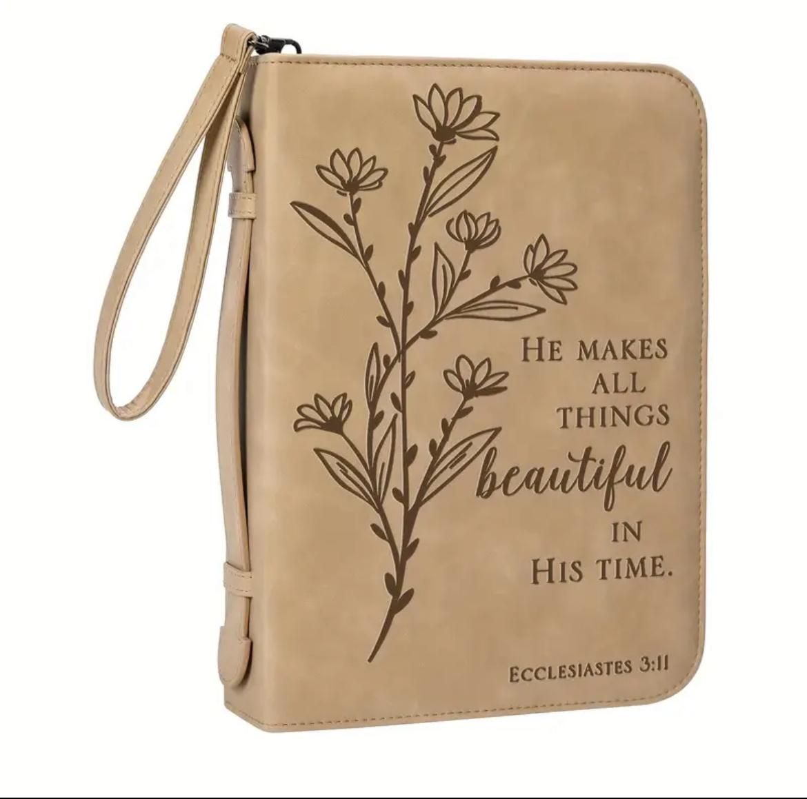 PU Leather Bible Bag with 75 Bible Tabs