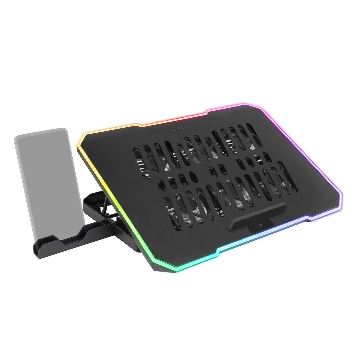 Laptop Cooling Pad, RGB Lights Laptop Cooler 6 Fans for Laptops