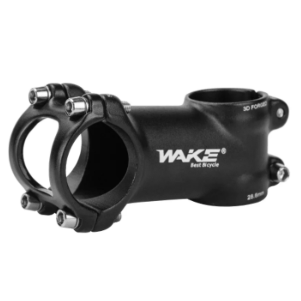 Wake 3D Forged Alloy Bicycle Stem 7 degree Black 90mm