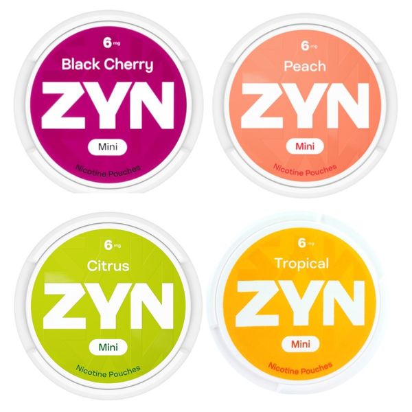 Zyn Mini Nicotine Pouches - 6mg (Strong) - Fruity Combo 2 - 4 Pack