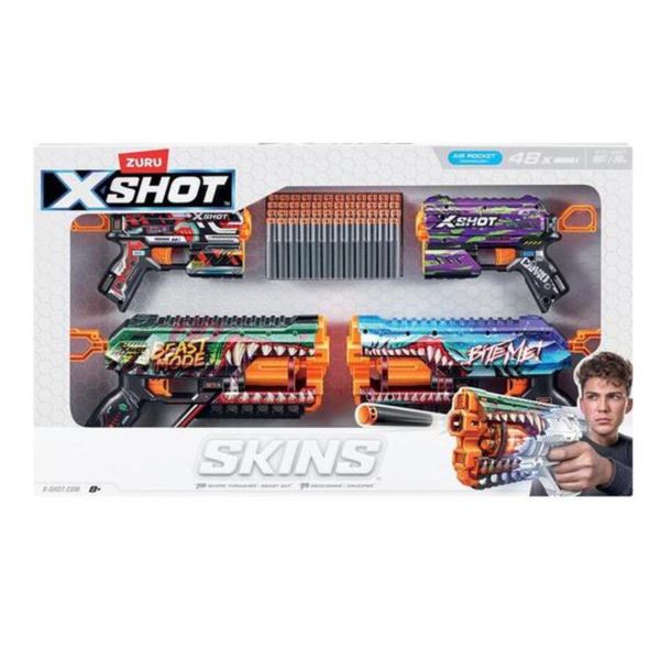 Skins Shark Thrasher Beast Out Reckoning Crucifier Blaster Pack {48 Darts}
