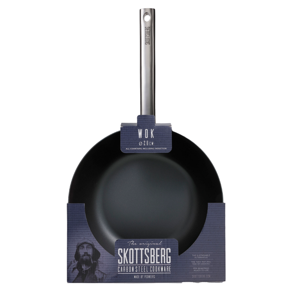 Skottsberg Carbon Steel Wok 28cm