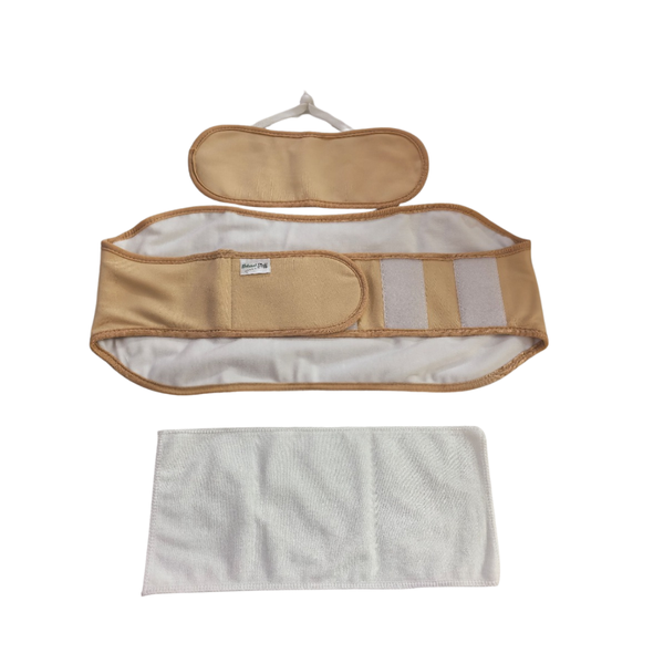 Natural Stuff Organic Castor Oil Pack Wrap Set of 3 with Velcro Strap