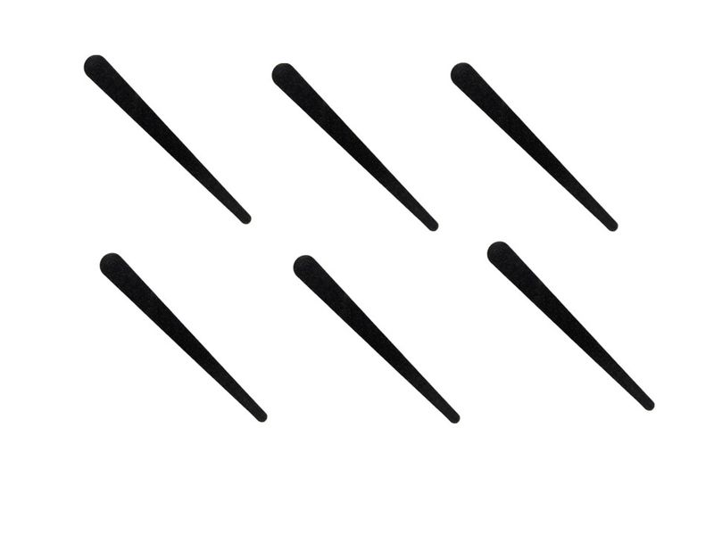 Nail File Black Tear Drop 100/180 Pack of 6