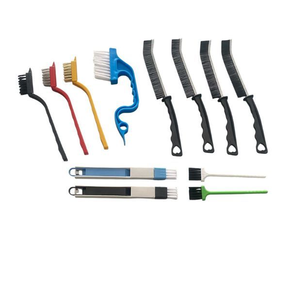 12 Pieces Multi-Purpose Cleaning Brush Set - Kitchen, Bottle, Gap &amp; Tiles