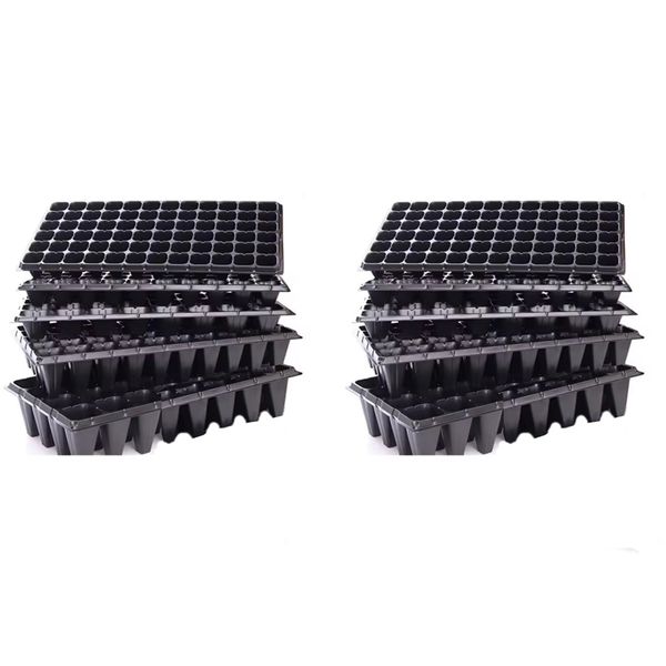 10 Pieces 200 Cell Seedling Tray, Nursery Grow Box, Germination Tray