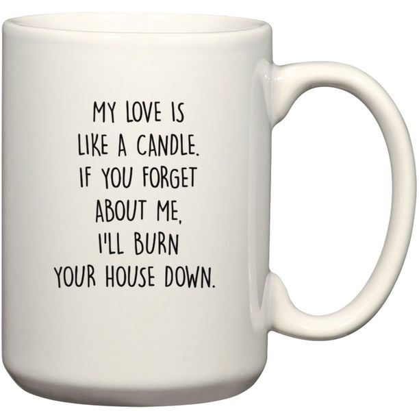 My Love Is Like a Candle Anniversary Birthday Christmas Valentine Gift Mug